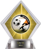 Awards P.R. Male Soccer Yellow Diamond Ice Trophy