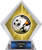 Awards P.R. Male Soccer Yellow Diamond Ice Trophy