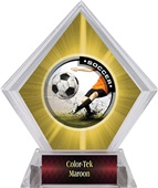 Awards P.R. Male Soccer Yellow Diamond Ice Trophy