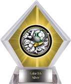 Awards Bust-Out Soccer Yellow Diamond Ice Trophy