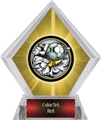 Awards Bust-Out Soccer Yellow Diamond Ice Trophy