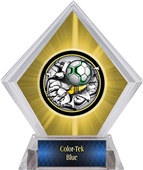 Awards Bust-Out Soccer Yellow Diamond Ice Trophy