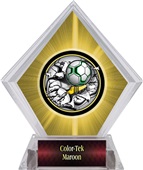 Awards Bust-Out Soccer Yellow Diamond Ice Trophy