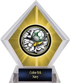 Awards Bust-Out Soccer Yellow Diamond Ice Trophy