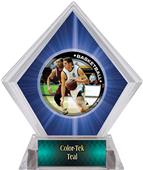P.R. Male Basketball Blue Diamond Ice Trophy P.R. Male Basketball Blue Diamond Ice Trophy