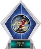 P.R. Female Soccer Blue Diamond Ice Trophy