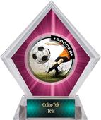 Awards P.R. Male Soccer Pink Diamond Ice Trophy