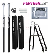FeatherLite Volleyball System Package (3" Floor Sleeve) - NFHS, NCAA, USVBA Compliant