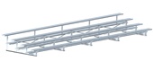 Jaypro 4 Row Standard Aluminum/Galvanized Bleacher Jaypro 4 Row Standard Aluminum/Galvanized Bleacher