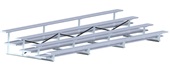 4 Row 21' Bleacher Preferred Double Foot Plank - All Aluminum BLDP-421AL
