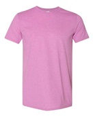 Gildan Softstyle Adult Pre-Shrunk T-Shirts HTHR RDNT ORCHID Primary