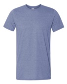 Gildan Softstyle Adult Pre-Shrunk T-Shirts HEATHER INDIGO Primary