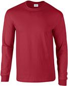 Gildan Ultra Cotton Adult Long Sleeve T-Shirts CARDINAL RED Primary