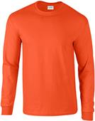 Gildan Ultra Cotton Adult Long Sleeve T-Shirts ORANGE Primary