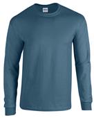 Gildan Heavy Cotton Adult Long Sleeve T-Shirts INDIGO BLUE Primary