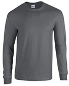 Gildan Heavy Cotton Adult Long Sleeve T-Shirts CHARCOAL Primary