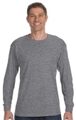 Gildan Heavy Cotton Adult Long Sleeve T-Shirts GRAPHITE HEATHER Primary