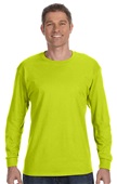 Gildan Heavy Cotton Adult Long Sleeve T-Shirts SAFETY GREEN Primary
