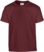 Gildan Heavy Cotton Youth T-Shirts MAROON Primary