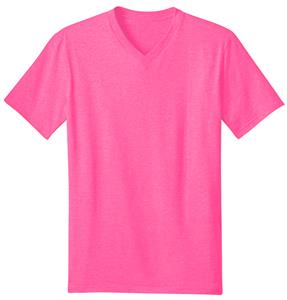 pink v neck t shirt mens