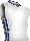 Champro Youth Muscle Basketball Jerseys WHITE/NAVY Primary