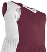 Reversible Clutch Z-Cloth Basketball Jerseys Outside: MAROON, Inside: WHITE Primary