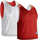 Champro Stick Reversible Poly Tricot Mesh Lacrosse Outside: SCARLET, Inside: WHITE Primary