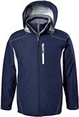 Adult Hooded Sealed-Seam Waterproof Jacket (AM -Black,Navy), (A3XL - Graphite)