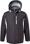 Adult Hooded Sealed-Seam Waterproof Jacket (AM -Black,Navy), (A3XL - Graphite)