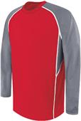High Five Evolution Long Sleeve Jerseys SCARLET/GRAPHITE/WHITE Primary