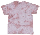 Dyenomite Crystal Tie Dye Short Sleeve T-Shirts ROSE Primary