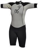 To Exceed Women's Emotion 3/2mm Shorty Wet Suit - W875