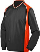 Augusta Sportswear Adult Roar V-Neck Pullover 3745 BLACK/ORANGE/WHITE Primary