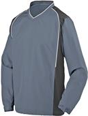 Augusta Sportswear Adult Roar V-Neck Pullover 3745 GRAPHITE/BLACK/WHITE Primary