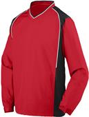 Augusta Sportswear Adult Roar V-Neck Pullover 3745 RED/BLACK/WHITE Primary