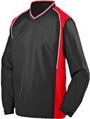 Augusta Sportswear Adult Roar V-Neck Pullover 3745 BLACK/RED/WHITE Primary