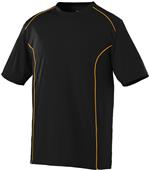 Augusta Sportswear Adult Youth Winning Streak Crew Jersey BLACK/GOLD Primary
