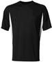 A4 Adult Cooling Performance Color Blocked Crew T-Shirt BLACK/WHITE Primary