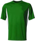 A4 Adult Cooling Performance Color Blocked Crew T-Shirt FOREST/WHITE Primary
