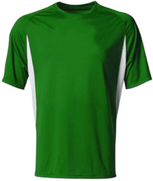 【激安大特価！】 Adult A4 Cooling T-Shirt Crew Blocked Color Performance Clothing