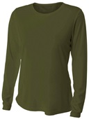 A4 Women's Long Sleeve Performance Crew Shirt NW3002