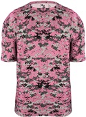 Badger Sport Adult B-Core Digital Camo Tee Shirt PINK/DIGITAL Primary