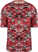 Badger Sport Adult B-Core Digital Camo Tee Shirt RED/DIGITAL Primary