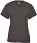 Badger Sport B-Core Ladies Girls Short Sleeve V-Neck Tee GRAPHITE Primary