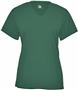 Badger Sport B-Core Ladies Girls Short Sleeve V-Neck Tee FOREST Primary