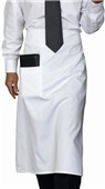Uncommon Threads Inset-Pocket Bistro Apron WHITE Primary