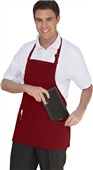Uncommon Threads Adjustable 3-Pocket Bib Apron 03 - BURGUNDY Primary