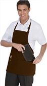 Uncommon Threads Adjustable 3-Pocket Bib Apron 02 - BROWN Primary