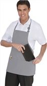 Uncommon Threads Adjustable 3-Pocket Bib Apron 21 - SILVER Primary