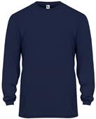 Badger C2 Adult/Youth Long Sleeve Performance Tee NAVY Primary